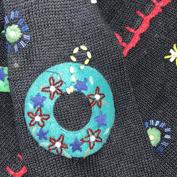Hampshire Studio Vintage Christmas Cardigan - Picture 7 of 8